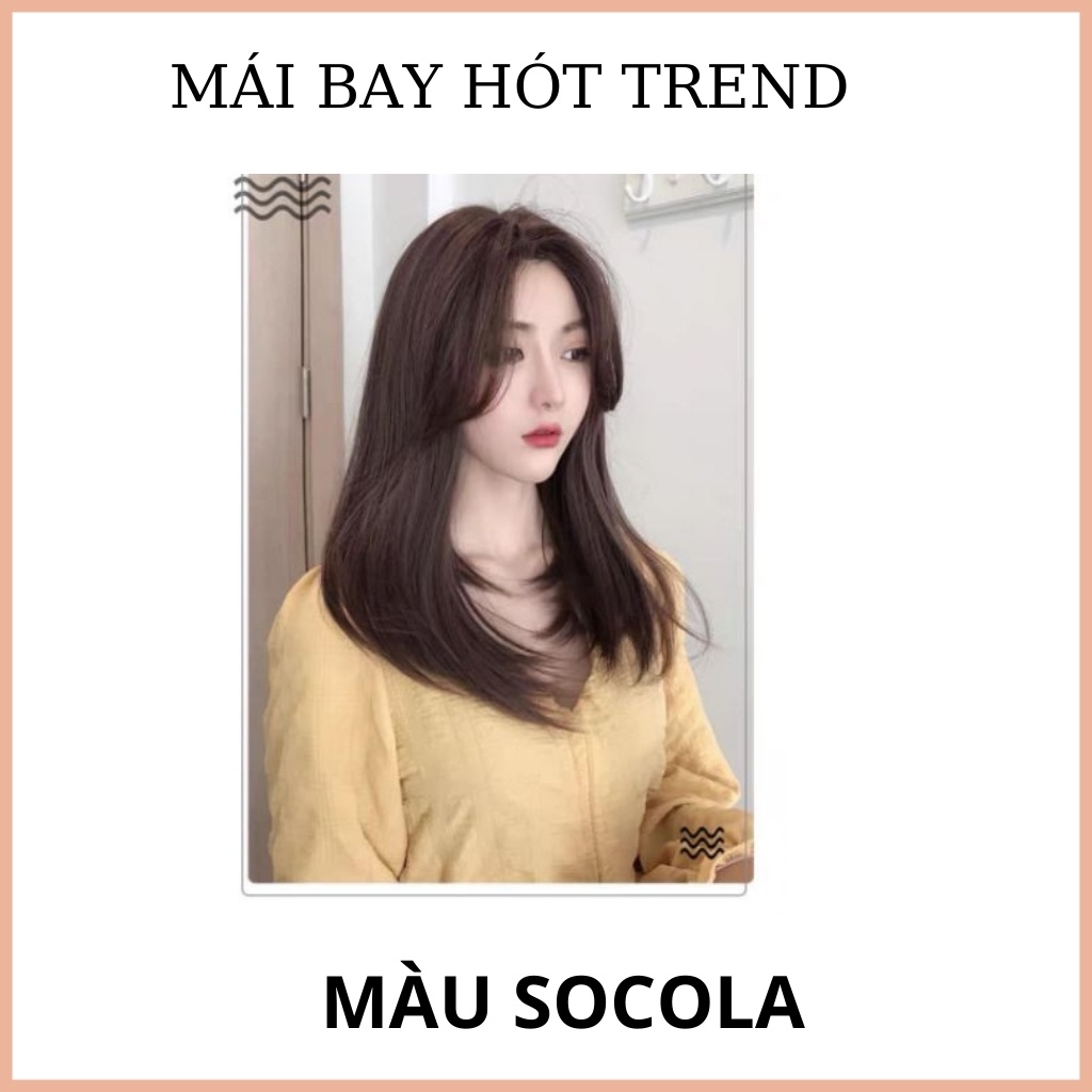 Tóc giả nữ ❤FREESHIP❤ TÓC Giả nguyên đầu cúp 2 mái hất 1247