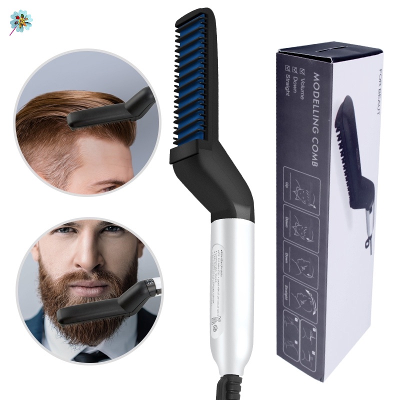 Lược điện chải thẳng tóc/râu đa năng cho nam