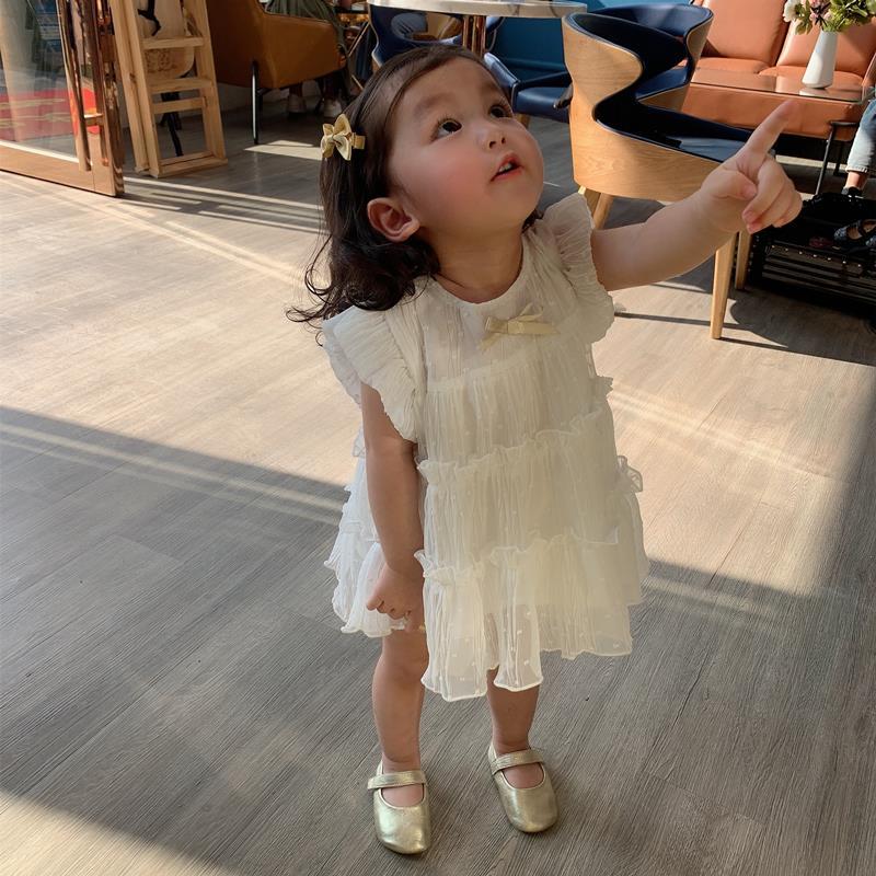 Đầm công chúa kiểu sát nách thời trang phong cách Hàn Quốc dành cho bé gái vào mùa hè