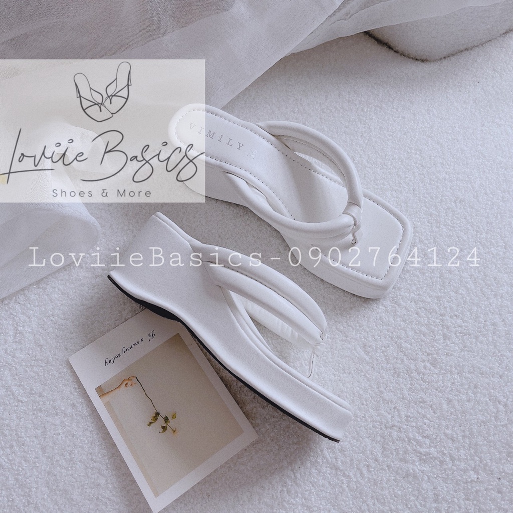 DÉP NỮ LOVIIE BASICS - DÉP BÁNH MÌ THỜI TRANG QUAI KẸP NGANG ĐẾ BẰNG 7 PHÂN D220455