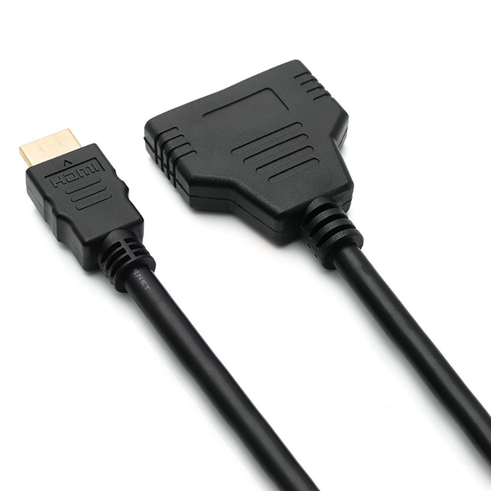 Cáp video DOONJIEY 2 trong 1 đầu ra chia HDMI cho PC