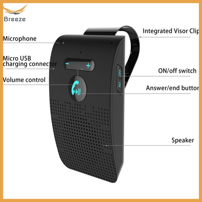 Loa Bluetooth Không Dây Sp09 Có Chức Năng Nghe Nhạc Và Đài Fm Rảnh Tay Cho Điện Thoại / Xe Hơi