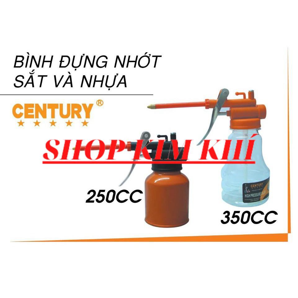 [Kim khí] Bình nhớt Century nhựa trong 350cc Chính Hãng