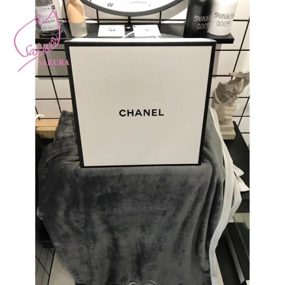 Sales Chính Hãng- Chăn Quấn Thương Hiệu Mềm Mịn Channel Xám Sáng - chăn điều hòa chăn công sở đẹp