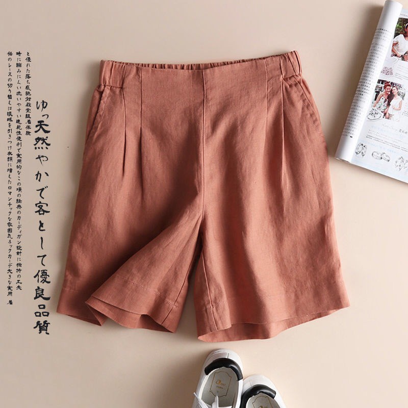 Quần shorts nữ, sooc đùi cạp cao chất liệu đũi , hàng bigsize QS66 _ lady