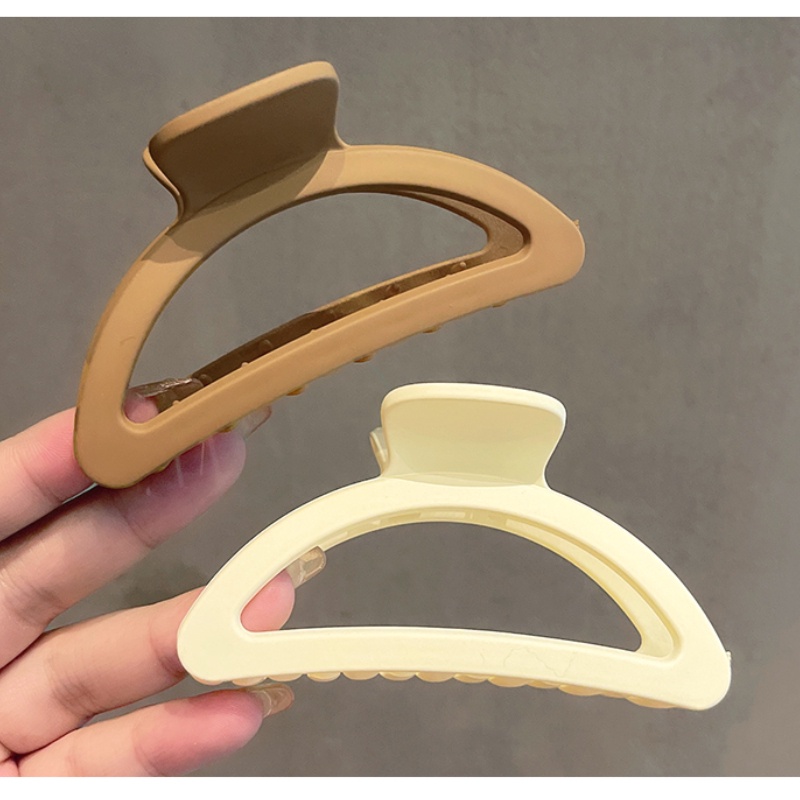 Kẹp Tóc Acrylic Nhám Cỡ Lớn Đơn Giản Thời Trang Phong Cách Hàn Quốc Cho Nữ