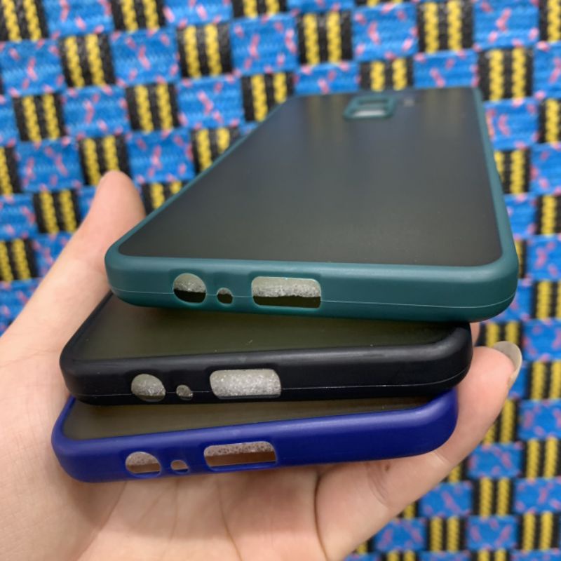 Ốp lưng Samsung A8 2018 / A8 Plus viền dẻo màu lưng nhám mờ bảo vệ camera