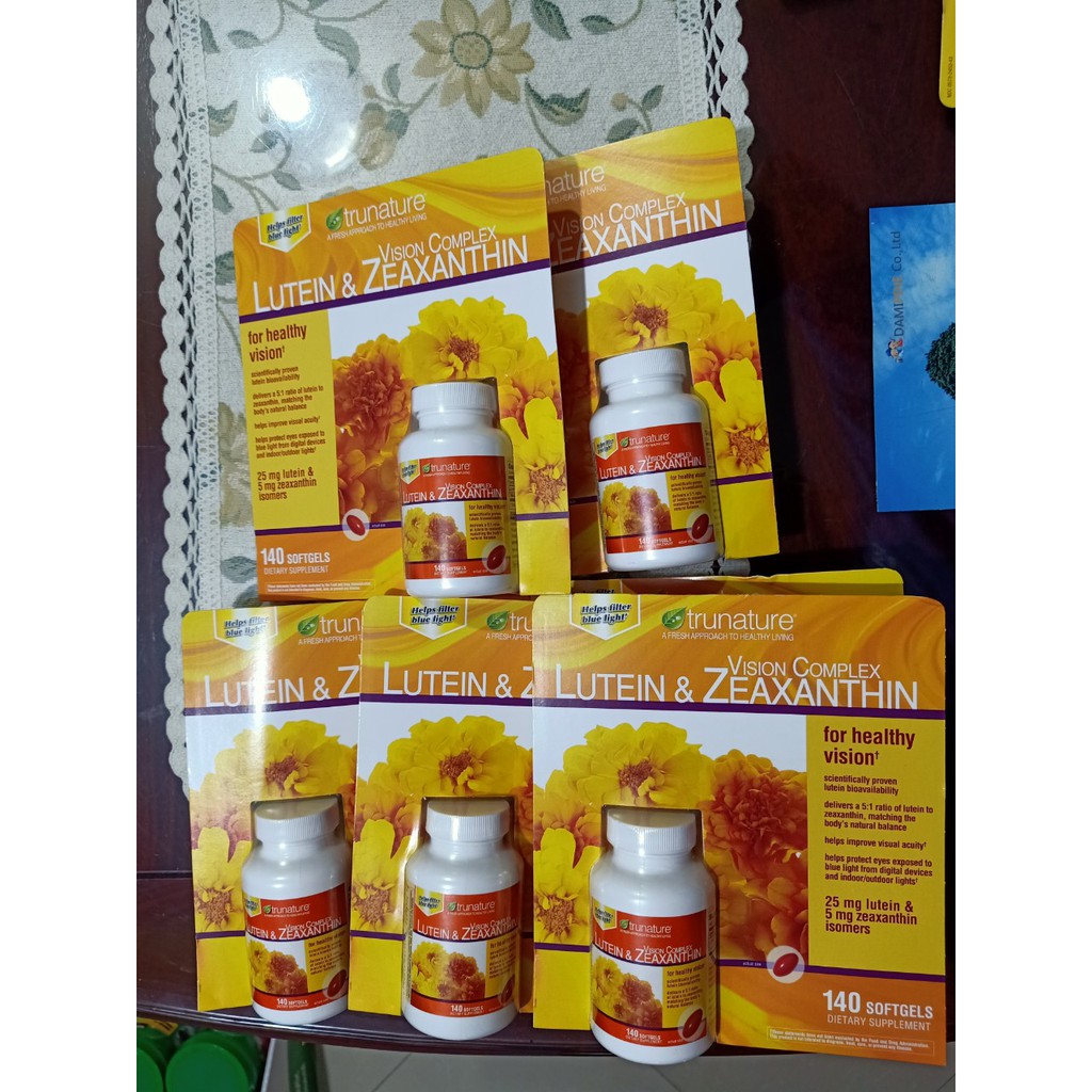 Viên Uống Bổ Mắt Trunature Lutein & Zeaxanthin 140 Viên