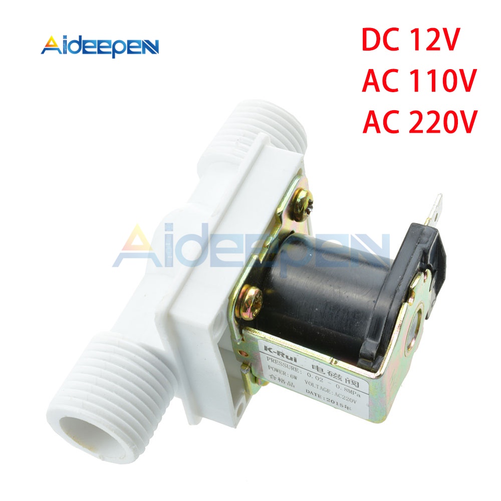 Van Điện Từ 1/2" 12V 110V 220V Cho Máy Giặt