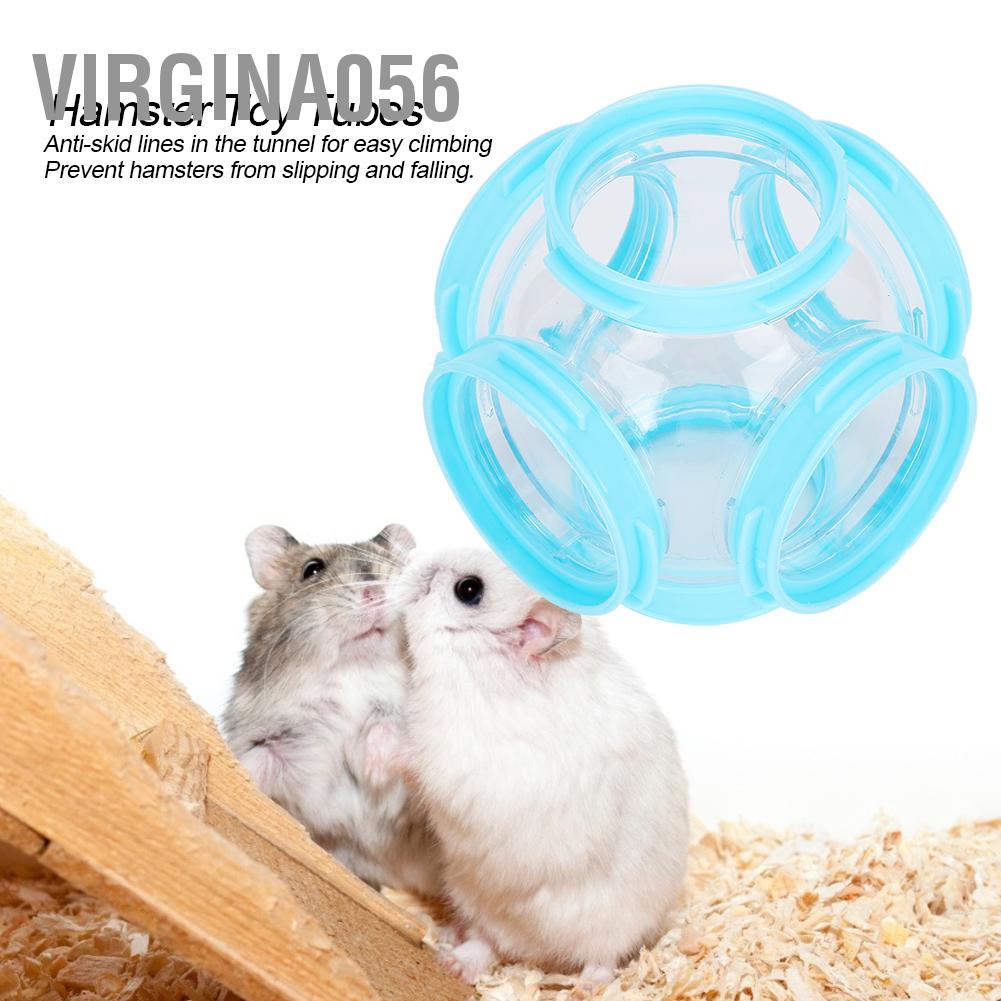 Virgina056 2Pcs Hamster External DIY Pipeline Tunnel Fittings Tube Exercise Cage Training Line Accessories