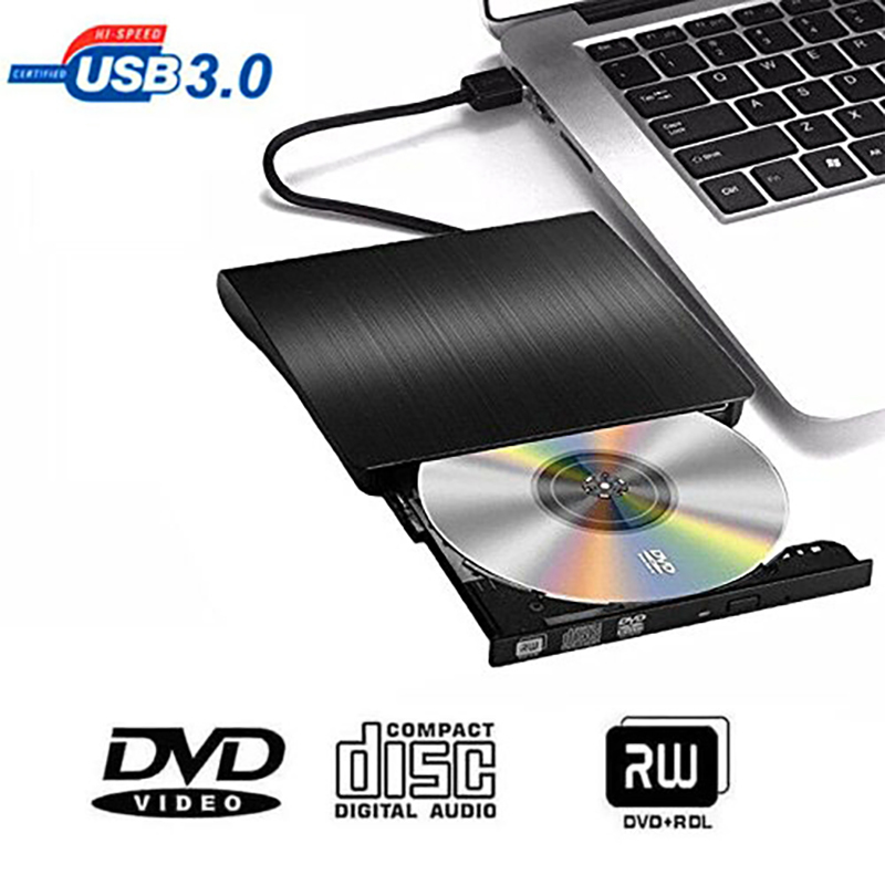 Ổ Đĩa Cd / Dvd Usb 3.0 Siêu Mỏng Tương Thích Với Mac Os / Windows / Linux / Xp / Vista / Cd / Dvd