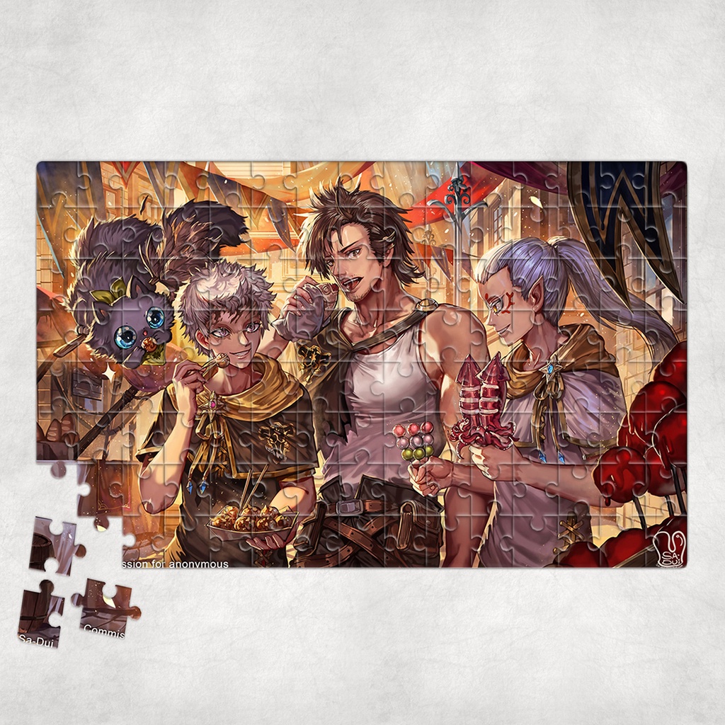 Tranh ghép hình BLACK CLOVER - Mẫu 1 - Nhận in theo yêu cầu