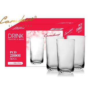Bộ 12 Ly Thủy Tinh Bầu Cao PCD21001 280ML – Cẩm Đạt