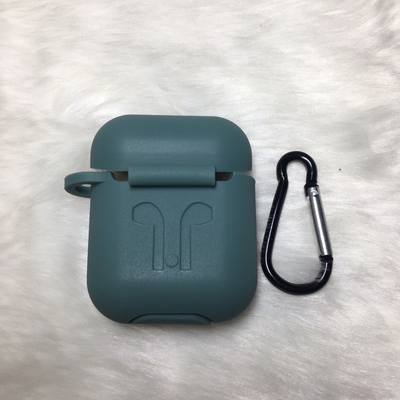[Midnight Green]Vỏ bảo vệ(case) hộp sạc Tai nghe Airpods1/2, i27, i30, ... loại tốt, dày dặn, màu đẹp