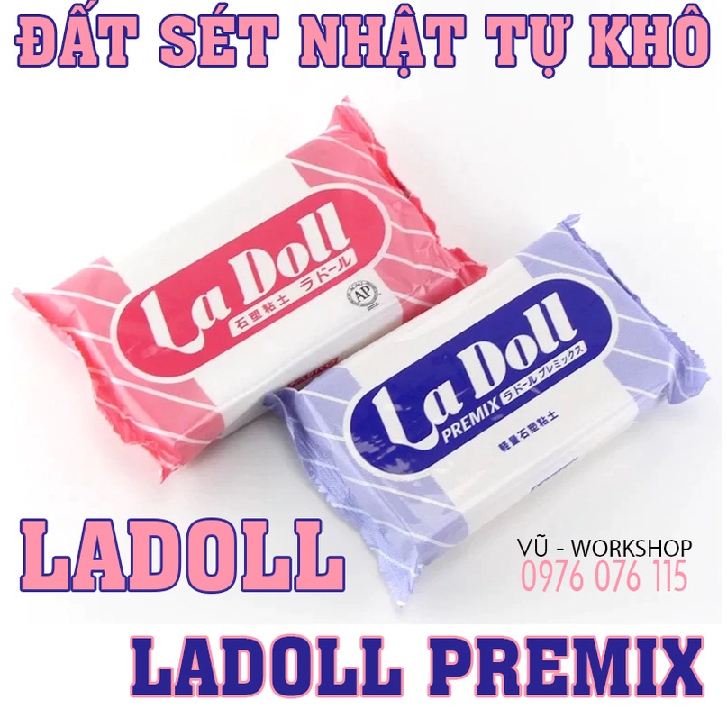 Đất sét Nhật tự khô Ladoll - Ladoll Premix