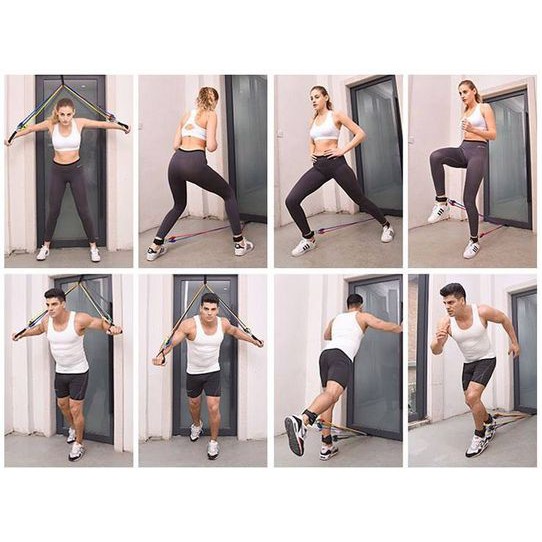 Bộ 5 Dây Ngũ Sắc Tập Full Body - Dụng Cụ Tập Gym Tập tại nhà DNS-097