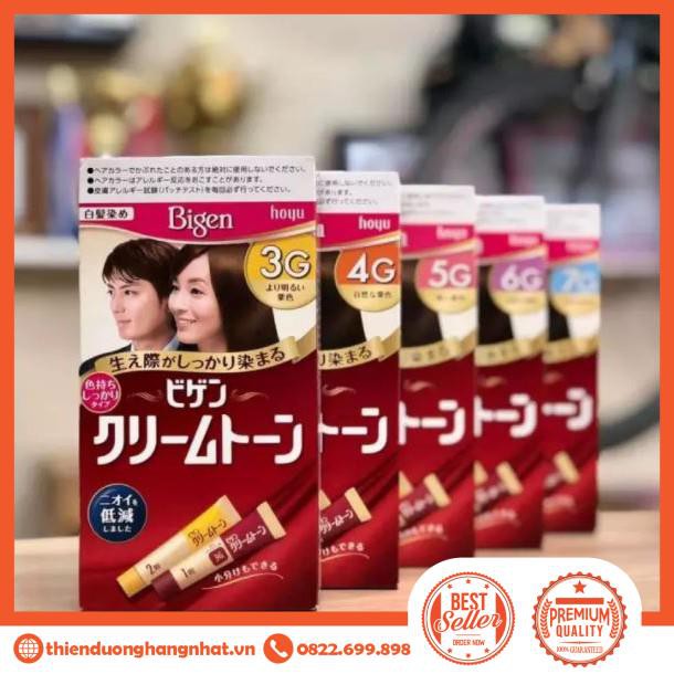 [Hàng Nhật Nội Địa] Nhuộm Tóc Bigen Thảo Dược Hàng Nhật Nội Địa 80g | Nhuộm Tóc Phủ Bạc Bigen Hàng Nhật Nội Địa