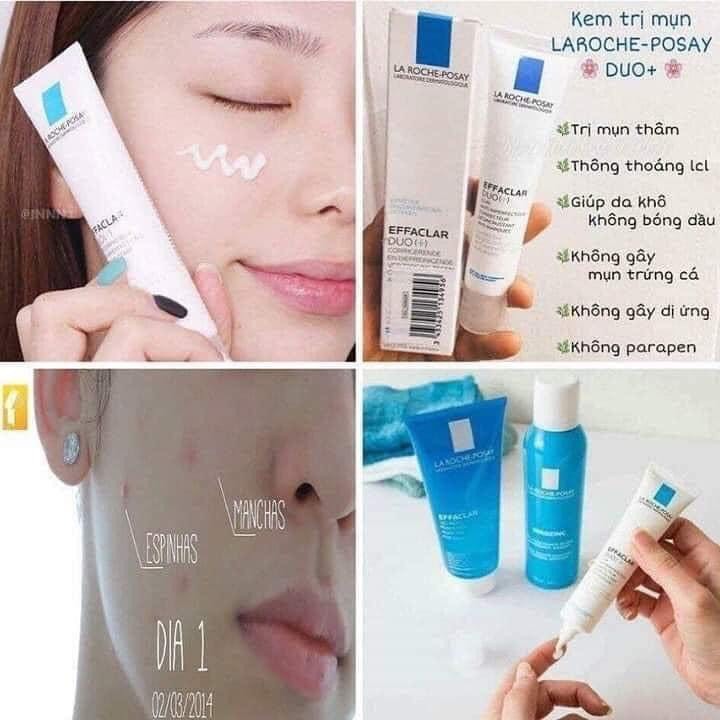 Set Giảm Mụn La Roche-Posay Effaclar Duo [+] 40ml + Tặng Kèm Sữa Rửa Mặt La Roche-Posay Effaclar 50ml