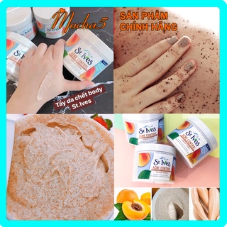 TDC tẩy da chết ST IVES hương đào mơ Acne Control Apricot Scrub toàn thân hiệu quả Mỹ 283g