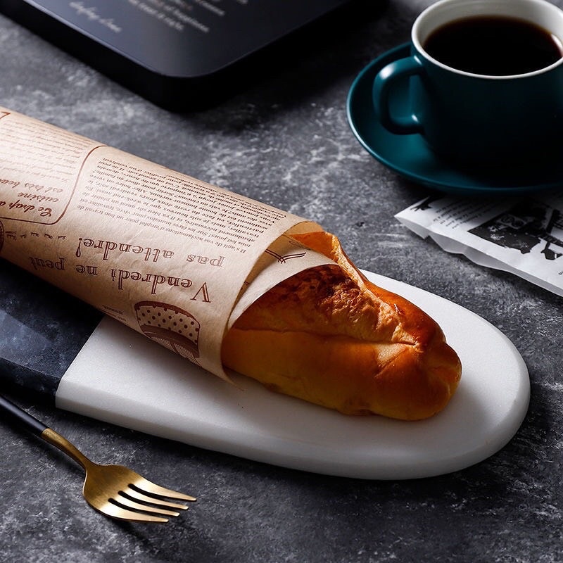 Giấy thấm dầu,Cuộn giấy thấm dầu ăn hút mỡ một mặt in chữ chịu nhiệt cao chống ẩm chống thấm kích thước 30cm *8m | BigBuy360 - bigbuy360.vn