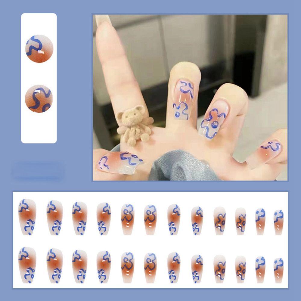 Hộp 24 Móng Tay Giả Có Thể Tháo Rời