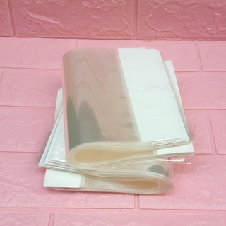 1kg Túi Opp dán mép (Treo) 16x20cm (+ 4cm + 4cm) - Túi ni lông băng keo dán miệng - Bao nilon dán miệng