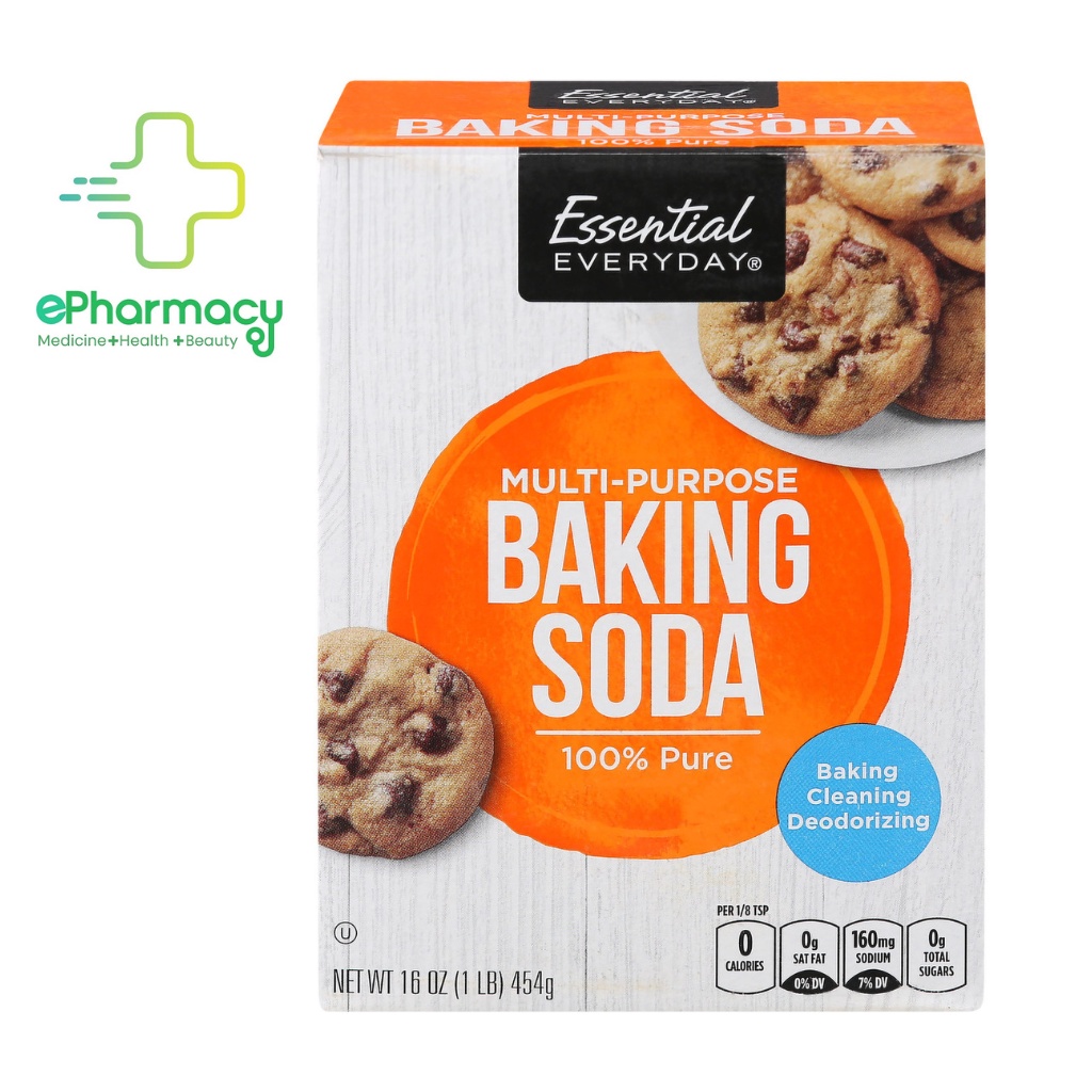 Bột Baking Soda Essential Everyday đa năng làm sạch, khử mùi, làm đẹp, làm bánh hộp 454g