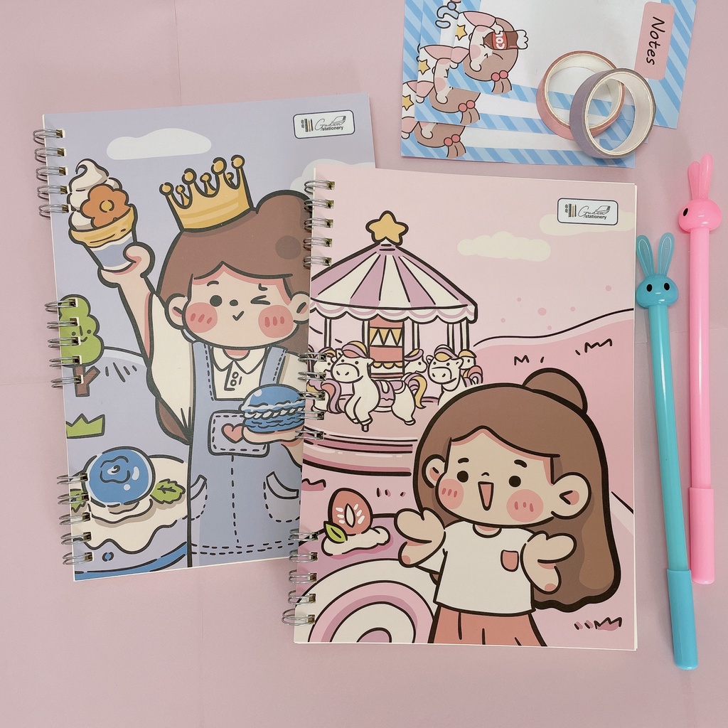 Sổ tay cô gái dễ thương 2 A5 120 trang Guden_Guden Stationery