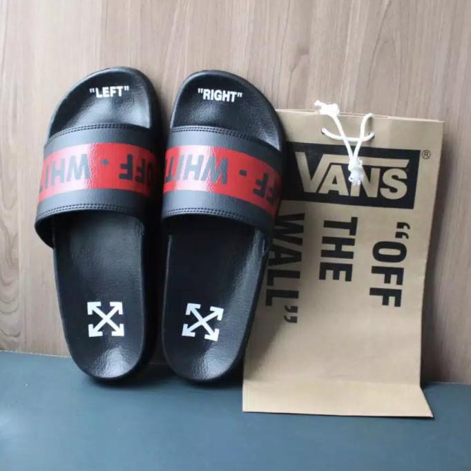 OFF WHITE Dép Sandal Nam Nữ Màu Trắng / Đỏ 38