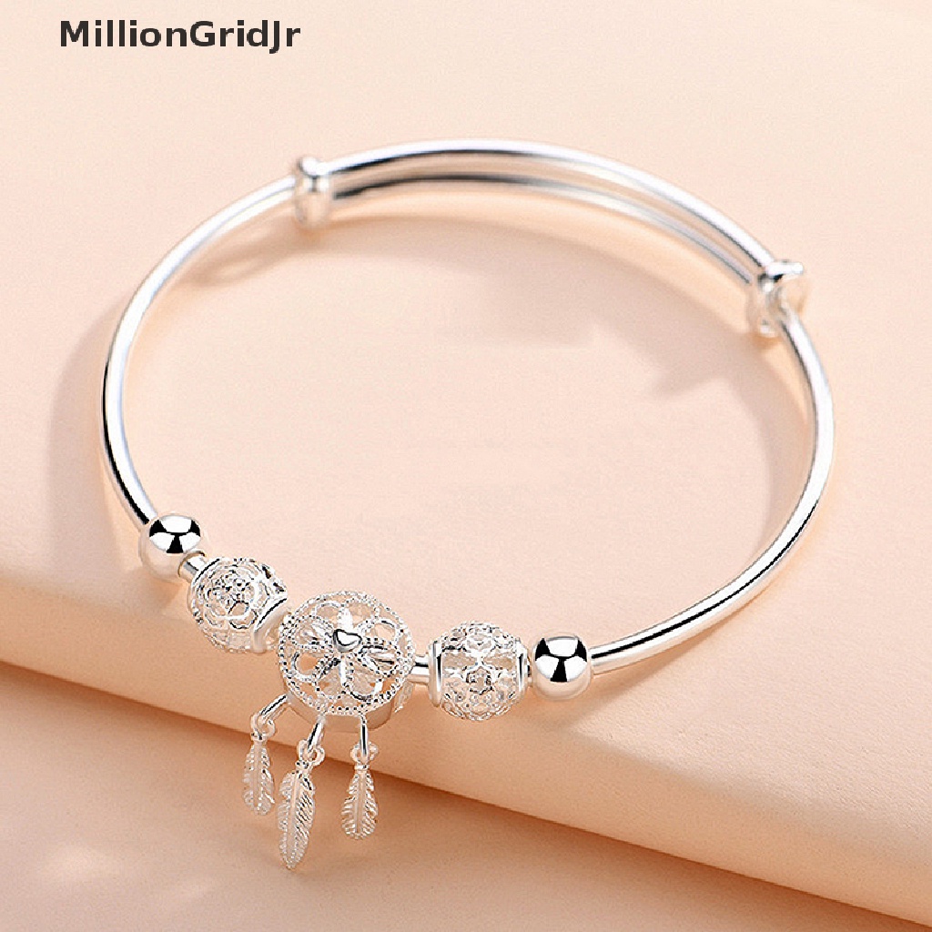 Vòng Đeo Tay Hình Dreamcatcher Phối Lông Vũ Tua Rua Thời Trang Tinh Tế Cho Nữ