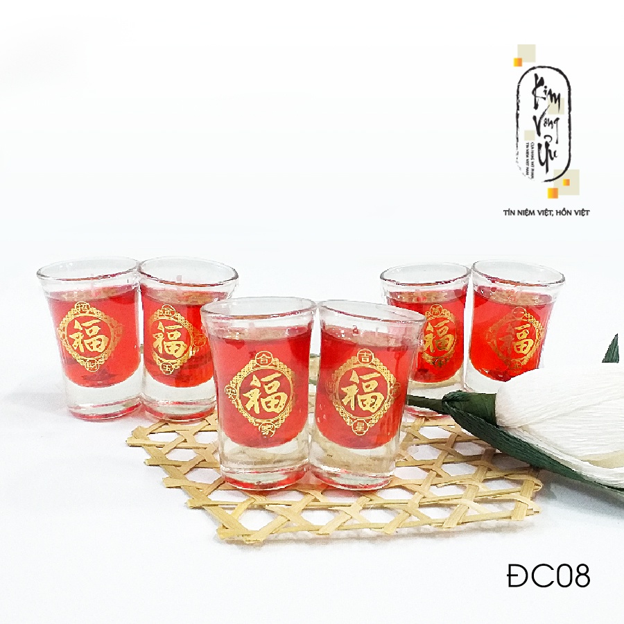 Đèn cầy ly cúng Chung Rượu ĐC08 cao 7cm
