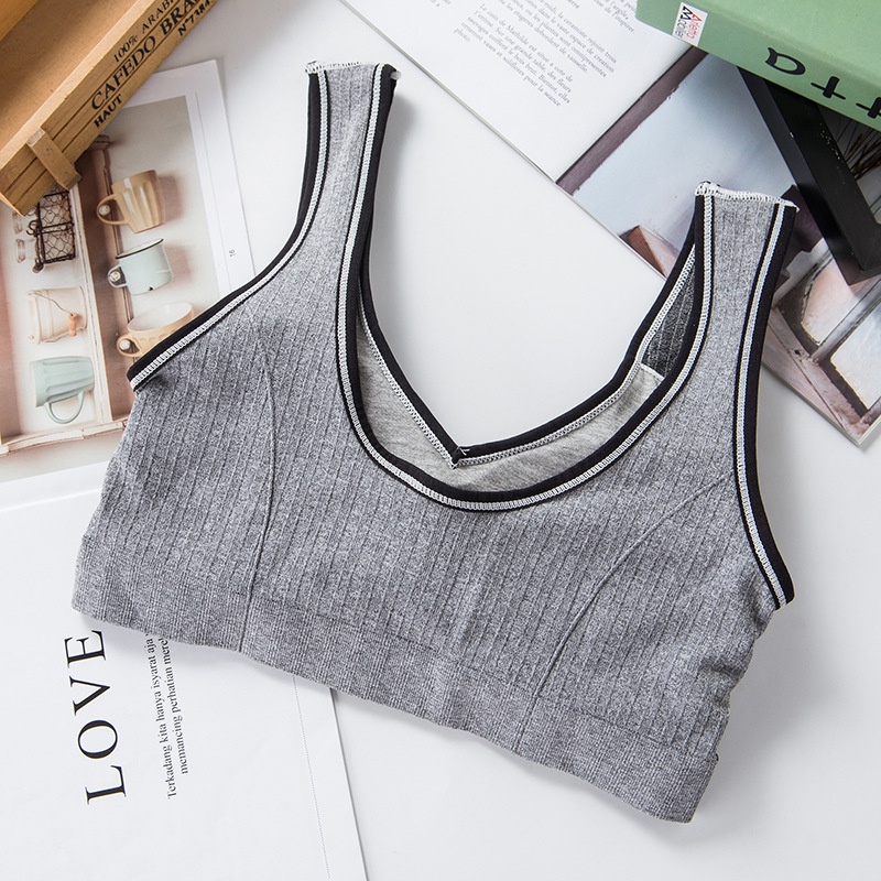 Áo bra nữ tập gym thể thao phong cách croptop đẹp, Áo lót nữ gân tăm đệm mút ôm ngực LANIXA B2.0