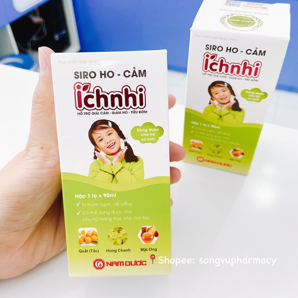 Siro ho cảm Ích Nhi cho bé từ 0+ và 3+