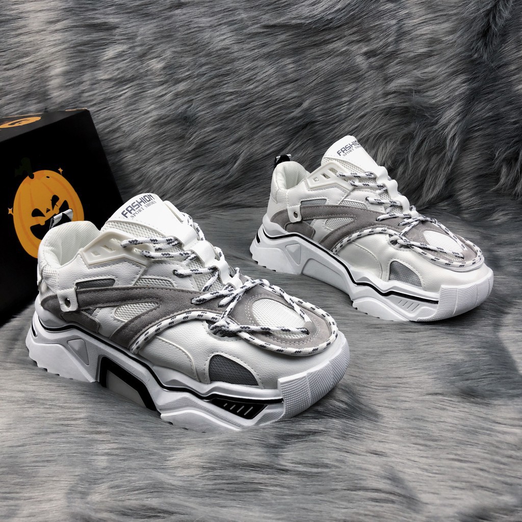 [Video Thật] Giày Thể thao nam, Giày Sneaker Mới nhất 2021, Dây Dạ quang cá tính T72 | BigBuy360 - bigbuy360.vn