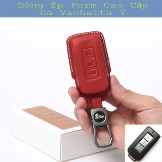 Ốp Chìa Khóa Xpander Mitsubishi 💎Da Thật 100%💎 Bao Da Chìa Khóa Xpander Attrage Mitshu Outlander ....[Xưởng sx bao da ]