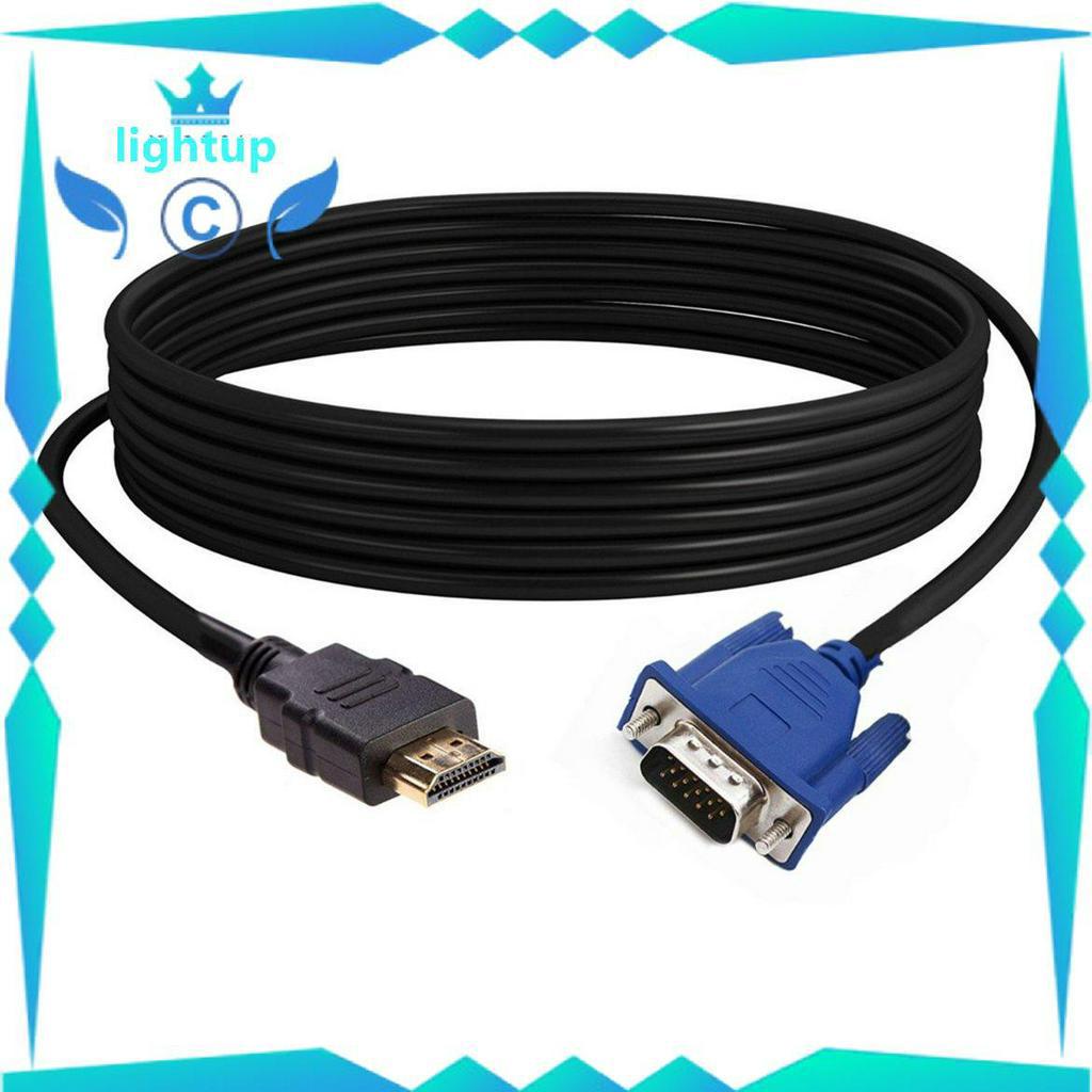 Cáp chuyển đổi HDMI sang VGA cho PC máy tính xách tay máy tính bảng độ phân giải cao