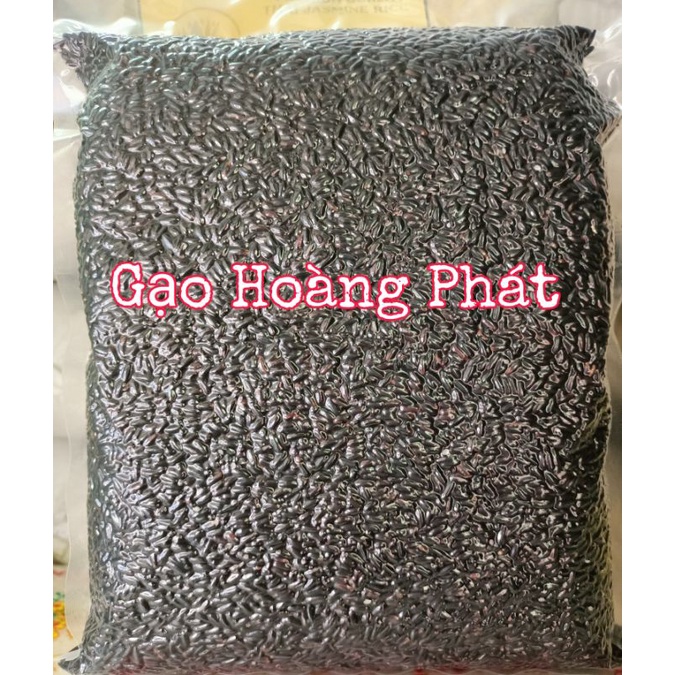 Gạo lứt đen dẻo điện biên - Gạo ăn kiêng,tốt cho sức khoẻ. (Túi 2kg).Hút Chân Không.