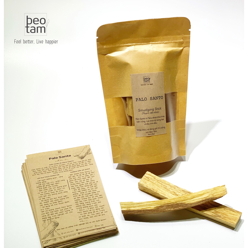 Palo Santo - Gỗ Trắc Xanh Thanh Tẩy Trước Khi Chơi Bài Tarot, Thanh Lọc Không Khí, Cân Bằng Năng Lượng, Giúp Ngủ Ngon