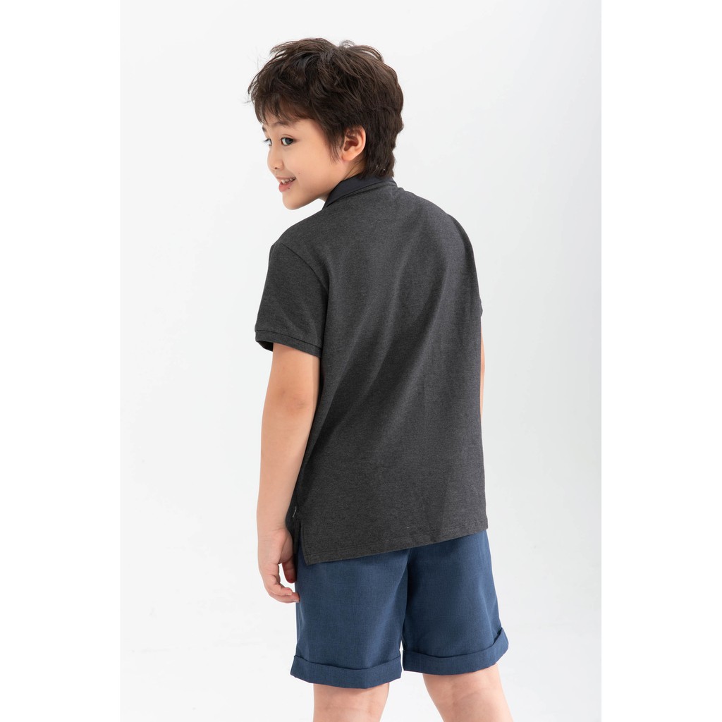 Áo thun cổ đức bé trai IVY moda MS 57K1249