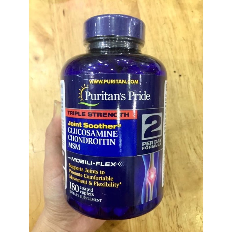 PURITAN'S PRIDE TRIPLE STRENGTH GLUCOSAMINE CHONDROITIN MSM 90v & 180v