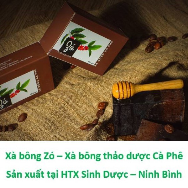 (Bán sỉ) Xà bông Cà phê hương Quế HTX Sinh Dược 100% từ nguyên liệu tự nhiên