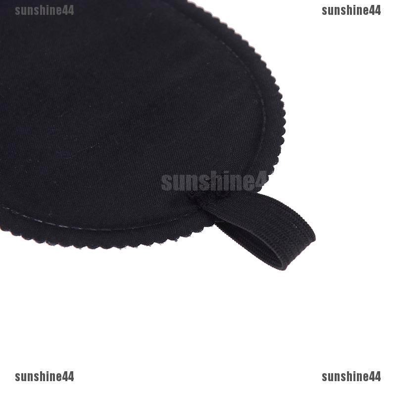 Fashion Black Sleep Eye Mask Filled Sunshade Travel Sleep Relaxation Aid Blinds Ey