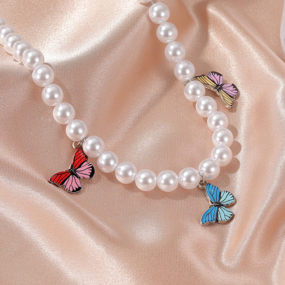 BUTTERFLY vòng cổ Hợp Kim Mặt Hình Bươm Bướm Xinh Xắn Cho Nữ