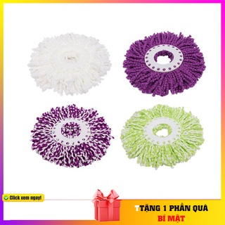 Bông lau nhà 360 độ thay thế dễ giặt nhanh khô màu ngẫu nhiên