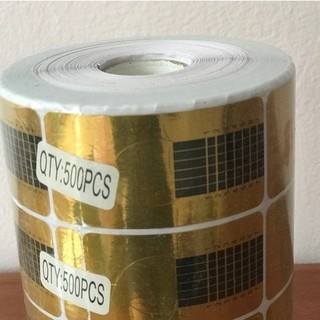 Cuộn 500 miếng form đắp bột, đắp gel, nối móng kéo dài ( không cần dùng móng giả)