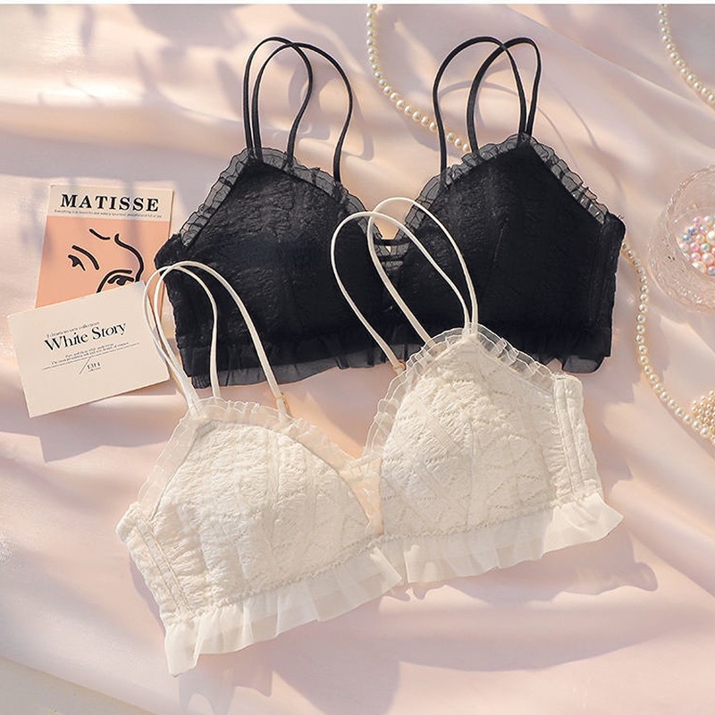 Áo lót Mỏng Hình Tam Giác Chống Chảy Xệ Quyến Rũ Ngọt Ngào Cho Nữ