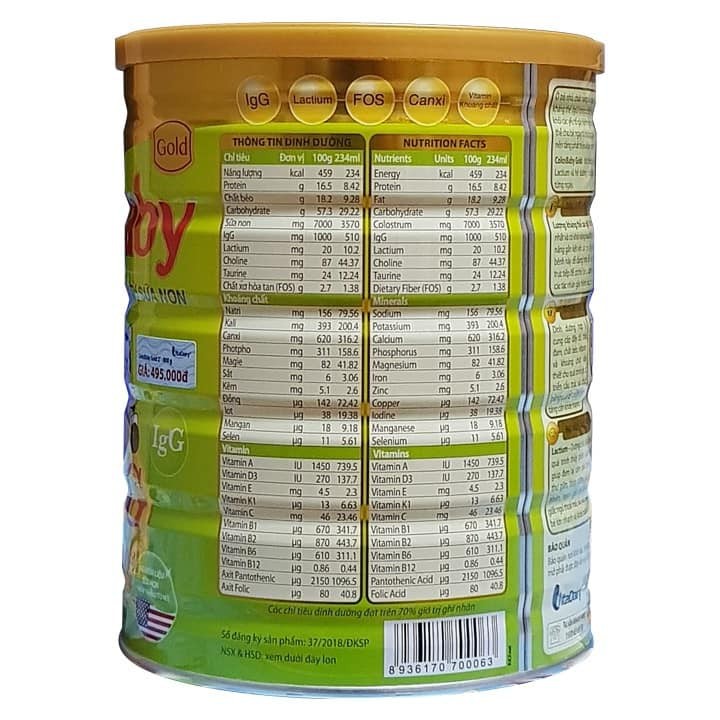 Sữa non ColosBaby Gold 2 800g (trẻ từ 2 tuổi trở lên)