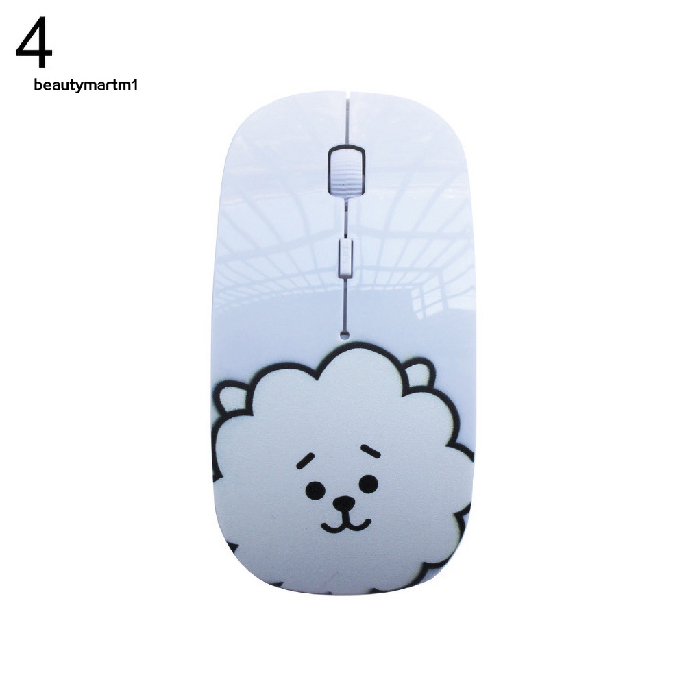 chuột không dây Họa Tiết Bt21 Chimmy Cooky Rj Mang Notebook