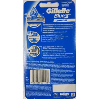 Dao Cạo Râu Gillette Blue 3 Comfort (4 cái/vỉ)