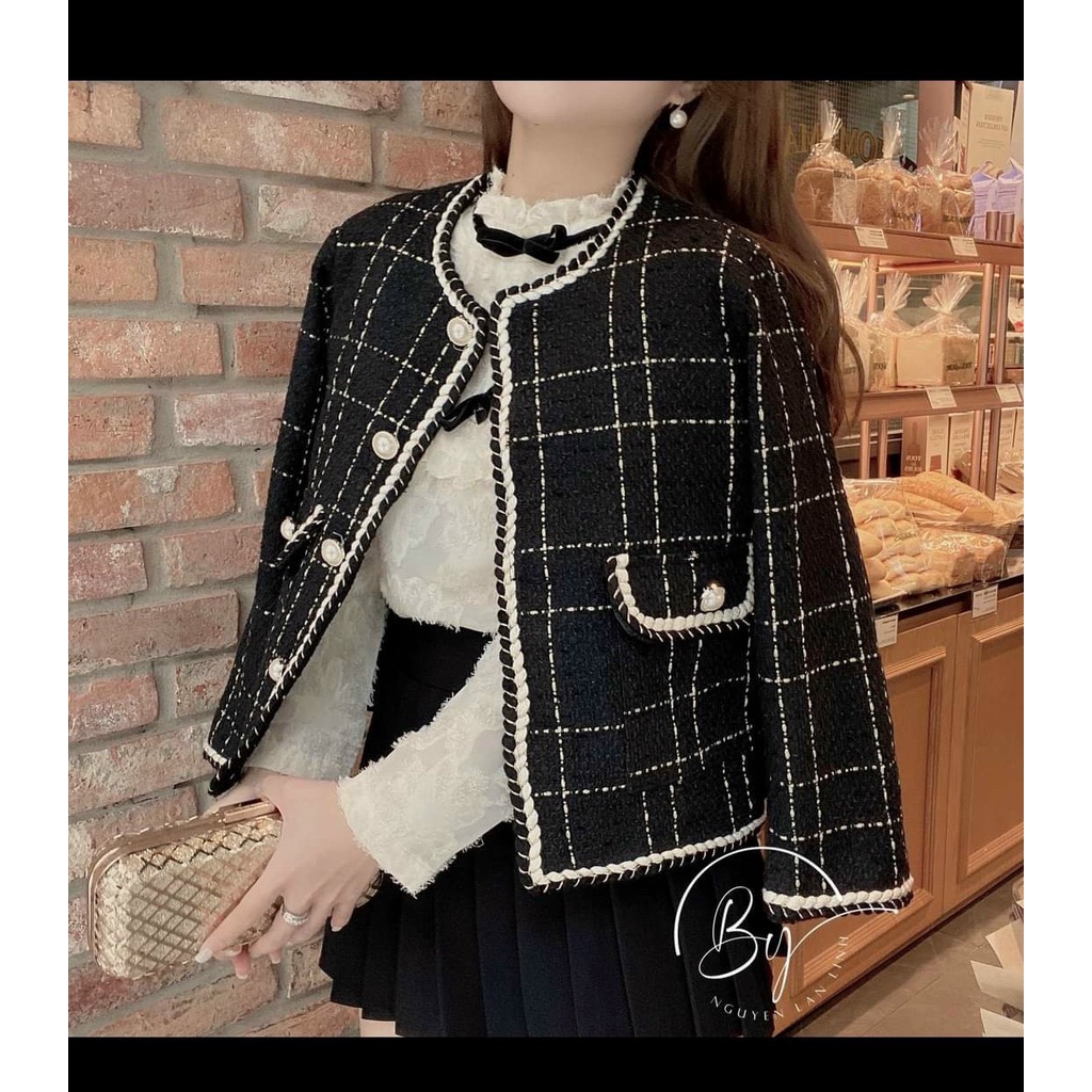 BIGSIZE Áo khoác dạ vải tweet 2 lớp sang chảnh 60-90KG | BigBuy360 - bigbuy360.vn